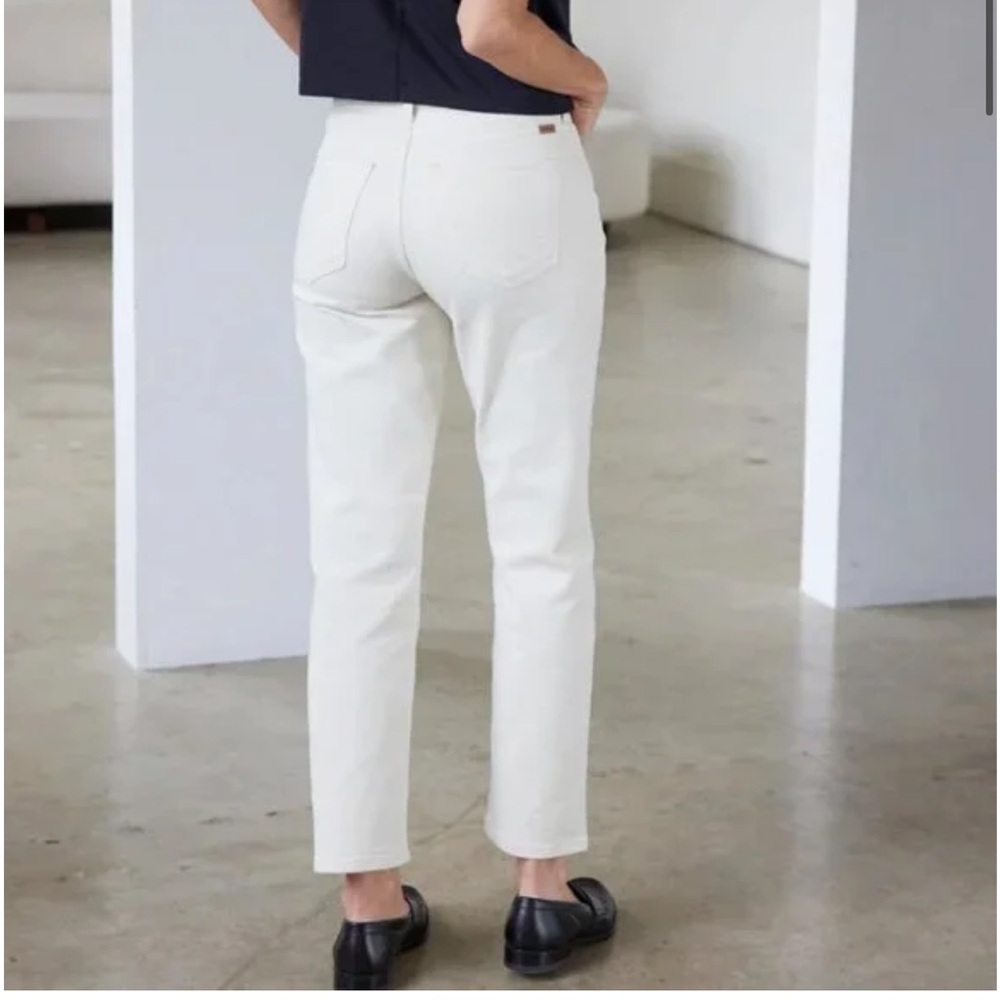 AYR Women's Straight Leg Jeans in Cream - Picture 3 of 11
